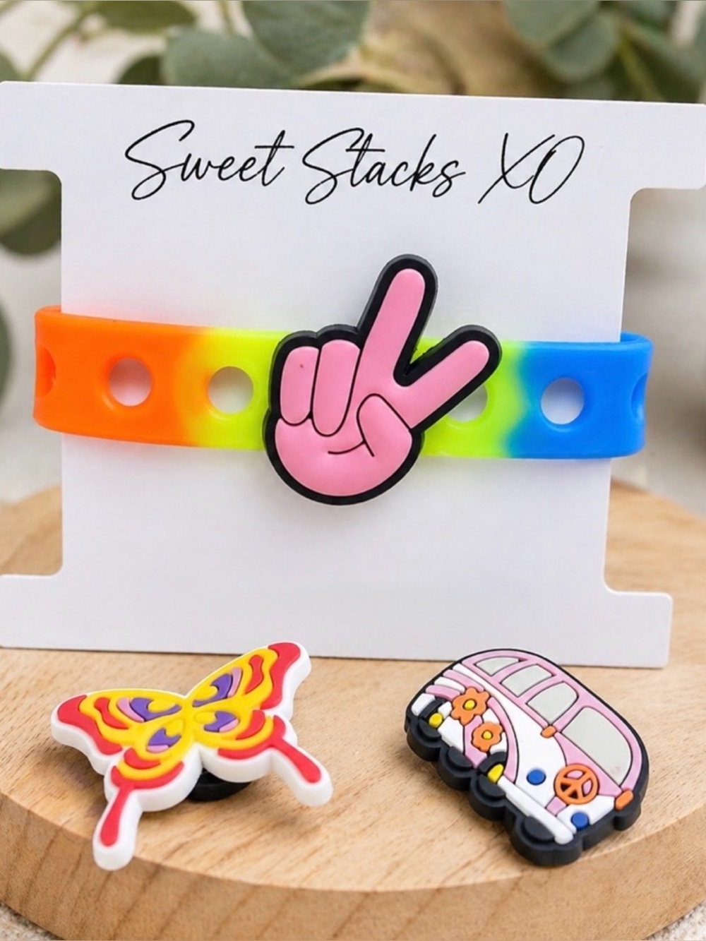Peace & Stay Groovy Jelly Pop Bracelet